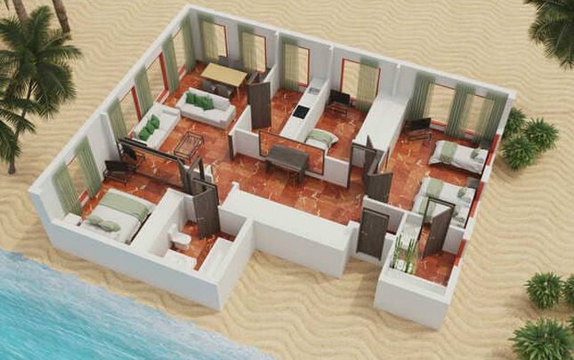 Caribbean treasure apartment premium Magic Tropical Splash Aparthotel Finestrat