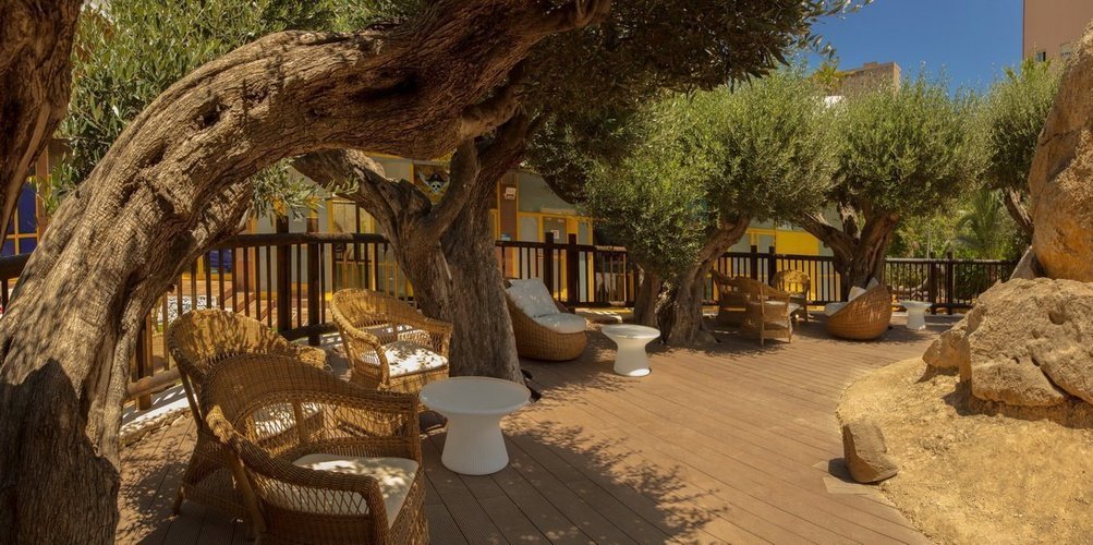 'los olivos' terrace Magic Tropical Splash Aparthotel Finestrat